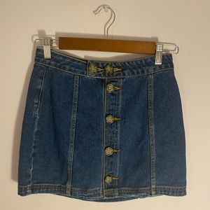 pacsun jean skirt